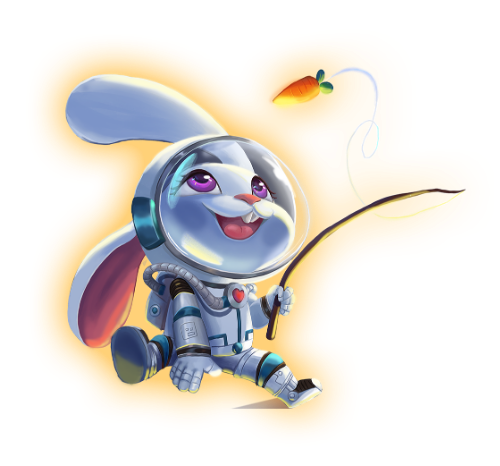 Thỏ, rabbit, robot, trung thu, autumn, gradient