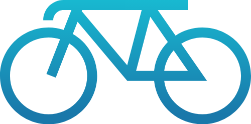 Xe đạp, màu loang, gradient, bicycle
