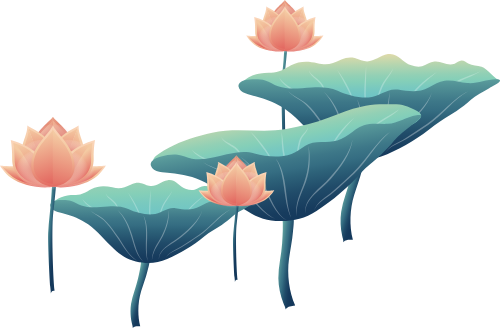 Hoa, hoa sen, flower, lotus, màu loang, gradients 1