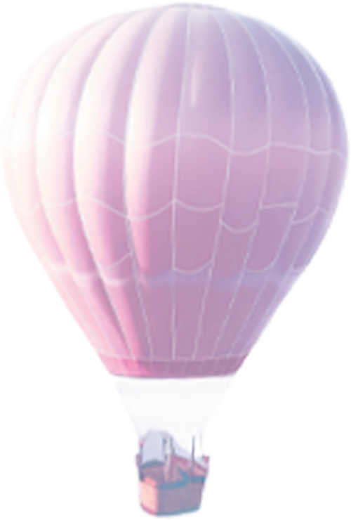 Khinh khí cầu, hot air balloon, y2k, 3D