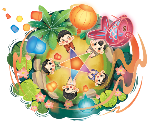 Trung thu, tết trung thu, mid-autumn, trăng rằm, lễ hội, festival, cute, dễ thương 4