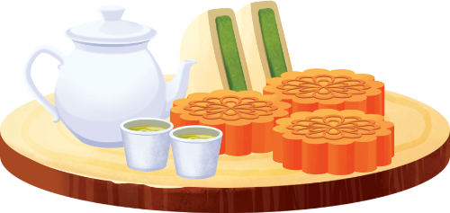 Bánh trung thu, bánh, cake, trà, tea, trung thu, tết trung thu, mid-autumn