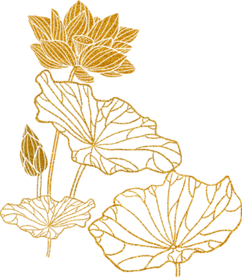 Hoa sen, hoa, vàng nhũ, lotus, flower, gold glitter
