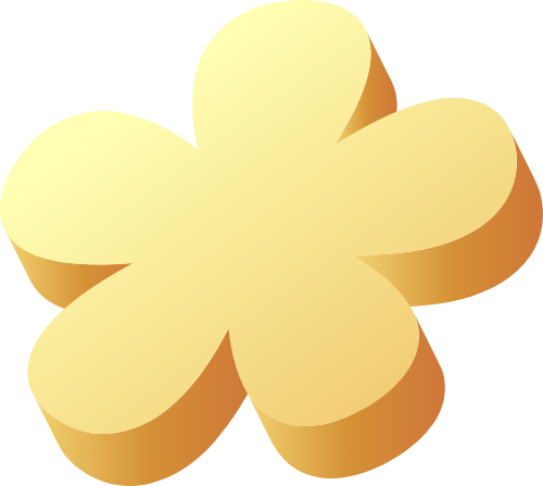 Hoa, flower, 3d, màu loang, gradient