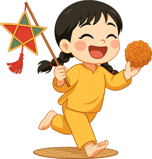 Bé gái, girl, nữ,bánh trung thu, moon cake, lồng đèn, đèn lồng, trung thu, mid autumn, dễ thương, cute 5