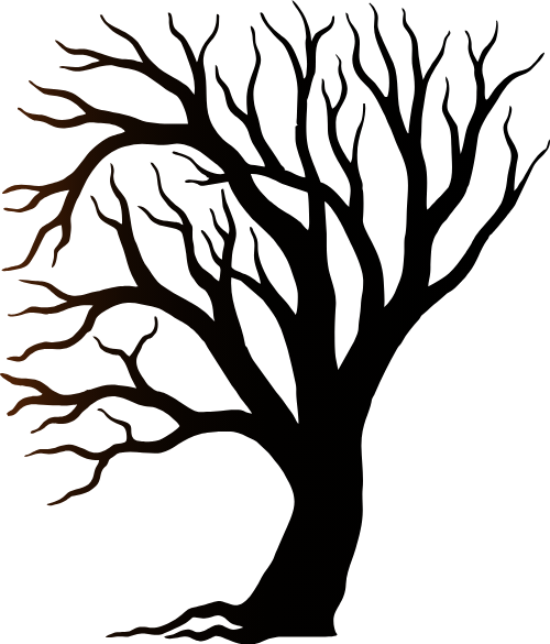 Cây, tree, shape, halloween