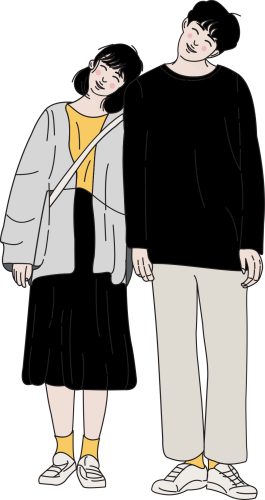 Couple, cặp đôi, người yêu, lover, line, chibi, love, cute, dễ thương 1