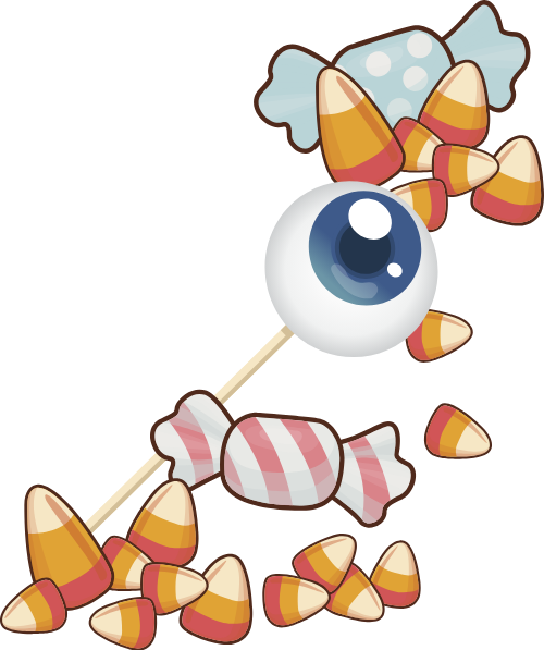 Kẹo, candy, halloween, horrible, dễ thương, cute 1
