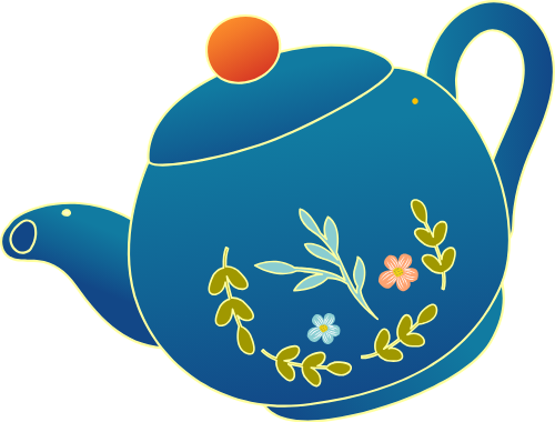 Bình trà, ấm trà, trà, tea, gradient