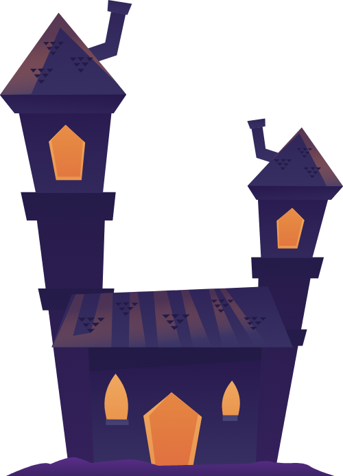 Nhà ma, nhà, home, house, bí đỏ, bí ngô, pumpkin, halloween, lễ hội, festival