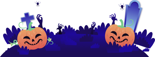 Bí đỏ, bí ngô, bụi cỏ, cỏ, grass, halloween, hóa trang, horrible