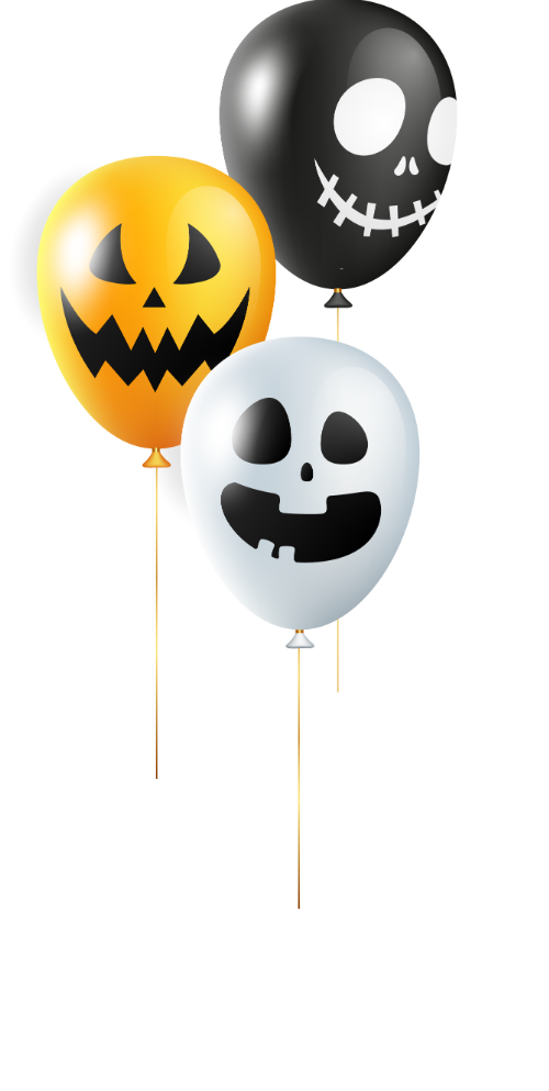 Bong bóng,  balloon, halloween, hóa trang, horrible