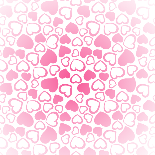 Trái tim, heart, love, gradient, gradient mesh, pink
