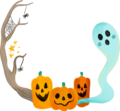 Bí đỏ, bí ngô, hồn ma, ma, ghost, halloween, horrible
