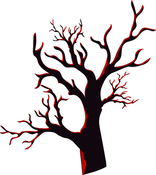 Cây, cây thông, pine, tree, shape, halloween