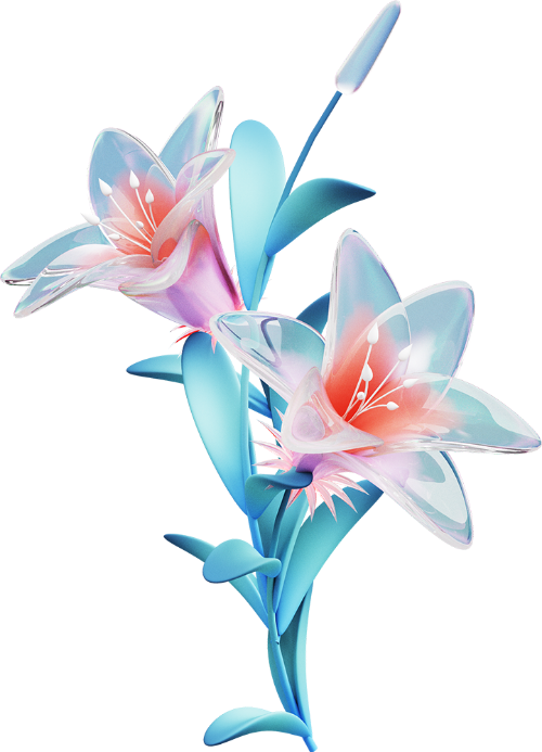 Hoa, flower, hoa ly, hoa bách hợp, thủy tinh, lily