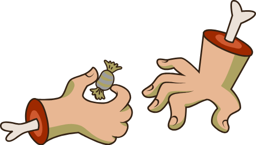 Tay, quái vật, monster, hand, halloween, horrible