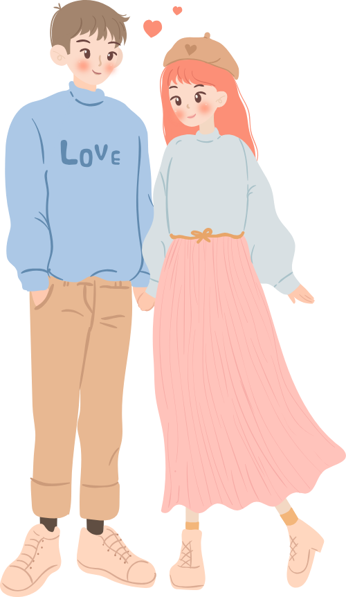 Couple, cặp đôi, người yêu, lover, line, chibi, love, cute, dễ thương 9