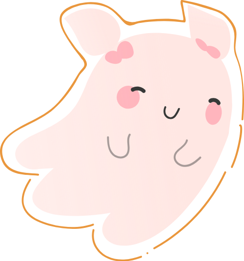 Ma, con ma, con ma vui vẻ, ghost, dễ thương, cute 6
