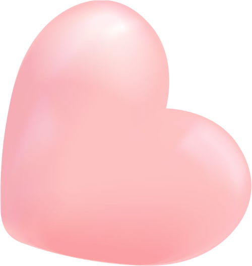 Trái tim, heart, shape, pink, gradient, 3D
