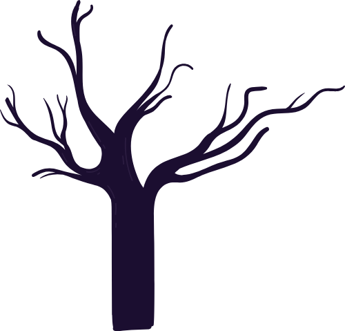 Cây, tree, halloween, shape, abstract