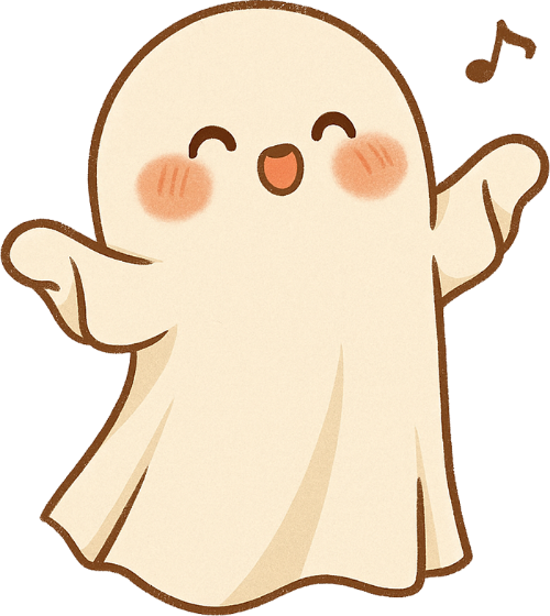 Ma, con ma, con ma tinh nghịch, ghost, cute, dễ thương 8