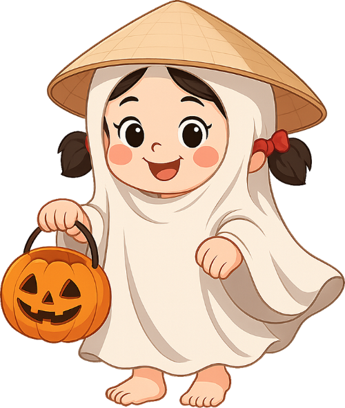 Nữ, ma, lồng đèn bí ngô,  pumpkin lantern, girl, ghost, halloween, hóa trang, horrible
