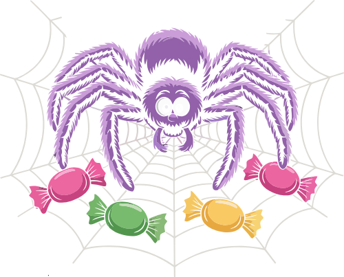 Tơ nhện, nhện, con nhện, spider, halloween, horrible 2