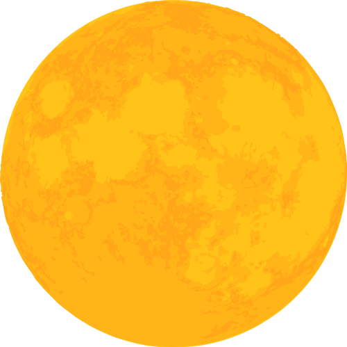 Mặt trăng, moon, luna, gradient, halloween