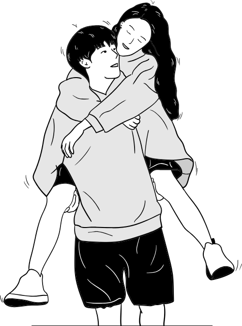 Couple, cặp đôi, người yêu, lover, line, chibi, love, cute, dễ thương 2