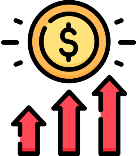 Gia tăng, phát triển,  mũi tên, đồng xu, increase, development, arrow, coin