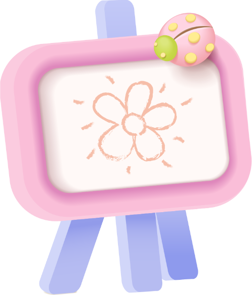 Bảng, board, bảng vẽ, paint, dễ thương, cute, gradient, 3D