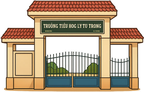 Trường học, cổng trường, dễ thương, school, school gate, cute 3