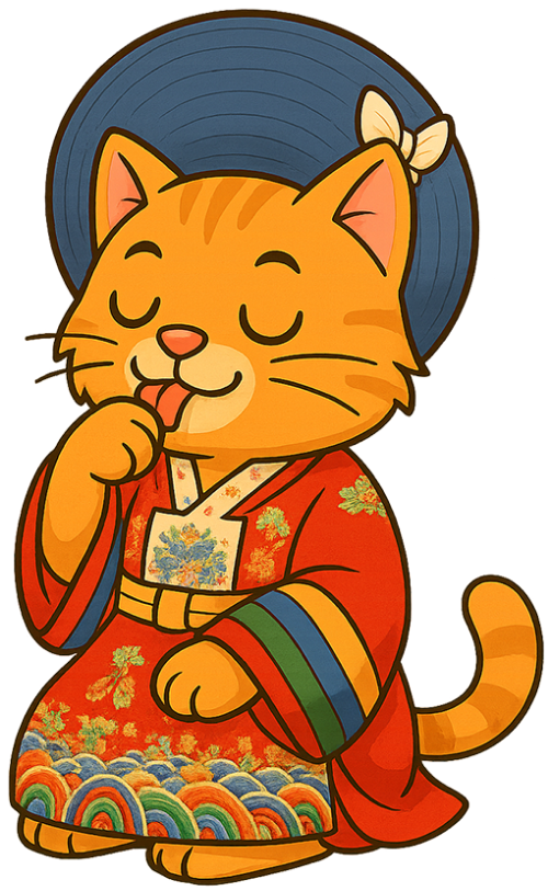 Mèo, liếm láp, áo dài, dễ thương, cat, licking, ao dai, cute