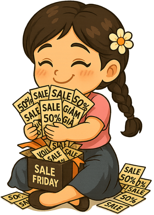 Cô gái, vui vẻ, phụ nữ, phiếu giảm giá, hộp quà, girl, happy, woman, discount voucher, gift box