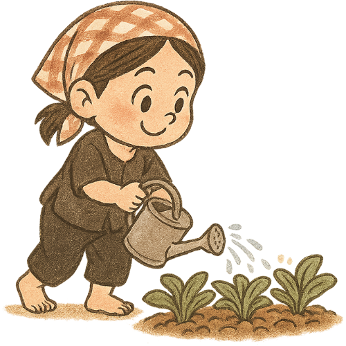 Cô gái, tưới cây, phụ nữ, rau, bình tưới cây, dễ thương, girl, watering plants, woman, vegetable, watering can, cute