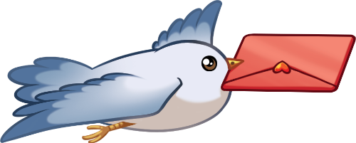 Bồ câu, lá thư, chim, dove, letter, bird, dễ thương, cute
