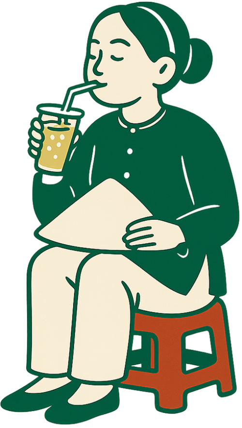 Cô gái, uống nước, phụ nữ, nước mía, ghế, ghế nhựa, nón lá, girl, drinking water, woman, sugarcane juice, chair, plastic chair, conical hat