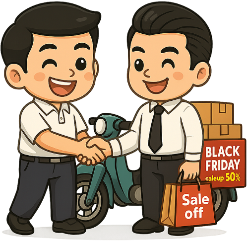chàng trai, giao hàng, đàn ông, doanh nhân, thùng hàng, xe ba gác, túi hàng, young man, delivery, man, businessman, package, cargo tricycle, shopping bag