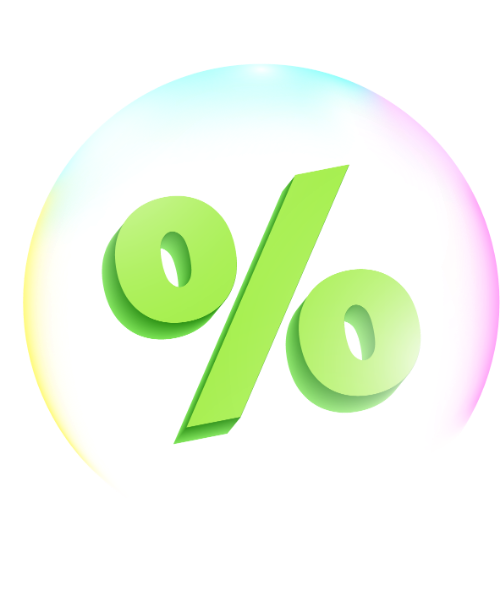 Bong bóng, bóng, balloon, %, dấu %, voucher, discount, sale
