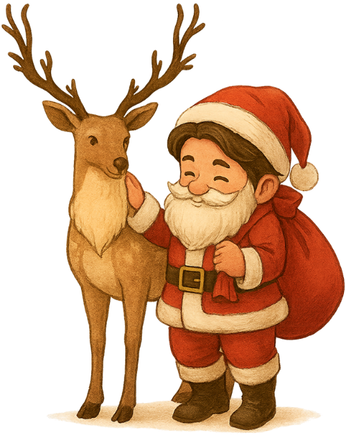 Chàng trai, vui vẻ, đàn ông, ông già noel, tuần lộc, túi quà giáng sinh, young man, cheerful, man, santa claus, reindeer, christmas gift bag 1