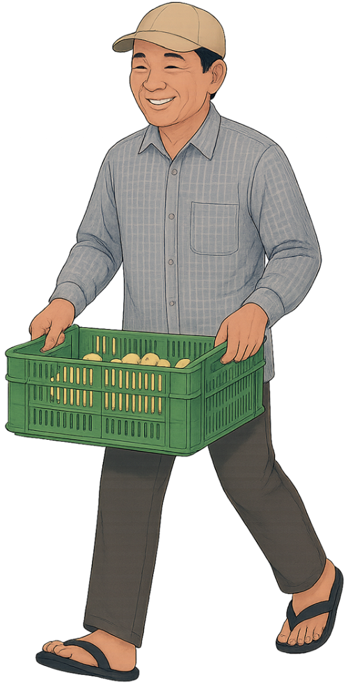 Ông chú, bán gà, đàn ông, gà con, nón lưỡi trai, giỏ nhựa, uncle, selling chickens, man, chicks, baseball cap, plastic basket 1