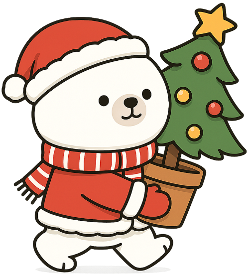 Gấu, trang trí, gấu tuyết, giáng sinh, trang phục giáng sinh, mũ giáng sinh, cây thông, bear, decorating, snow bear, christmas, christmas outfit, santa hat, christmas tree