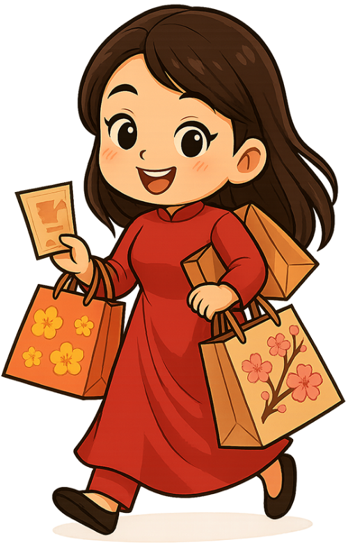 Cô gái, mua sắm, phụ nữ, áo dài, túi đồ, girl, shopping, woman, ao dai, shopping bag