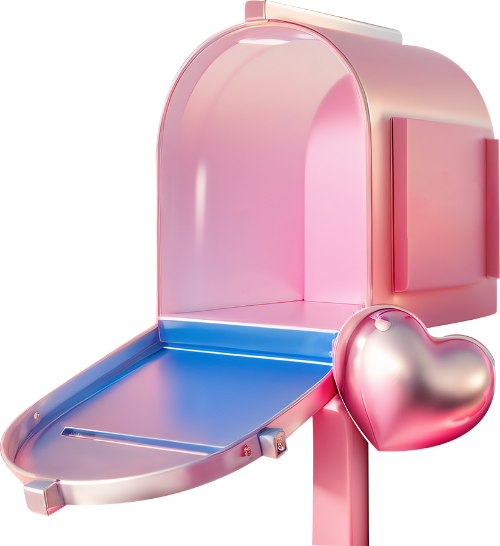 Hộp thư, thùng thư, thư, envelope, trái tim, heart