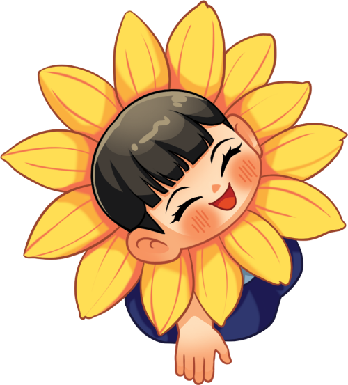 Học sinh, hướng dương, hoa, dễ thương, student, sunflower, flower, cute