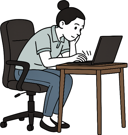 Cô gái, làm việc, phụ nữ, văn phòng, vui vẻ, máy tính xách tay, bàn, ghế, girl, working, woman, office, cheerful, laptop, desk, chair