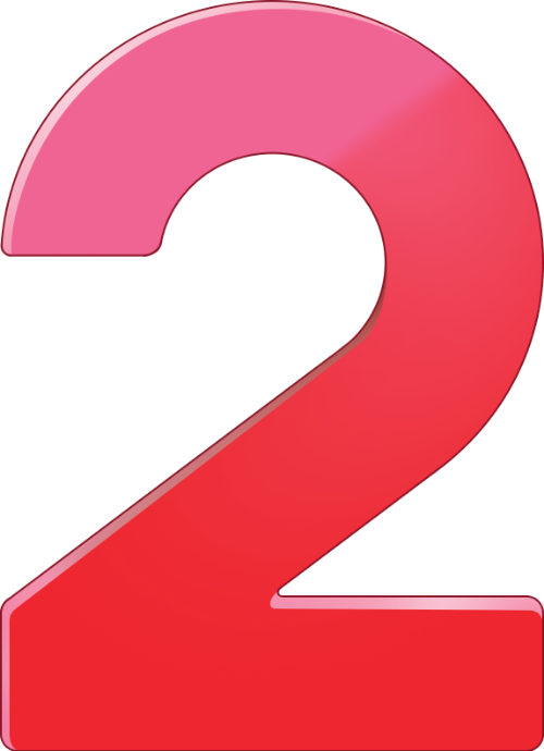 Số 2, number two, 2, trường học, school, cute, dễ thương