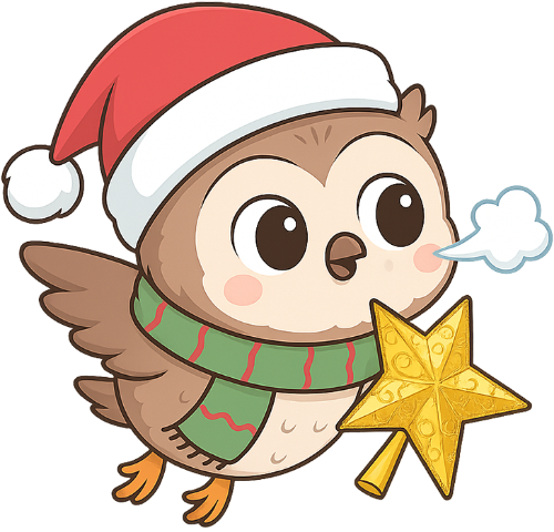 Cú, vui vẻ, chim, chim cú, khăn len, mũ giáng sinh, ngôi sao, owl, cheerful, bird, owl, wool scarf, santa hat, star 2