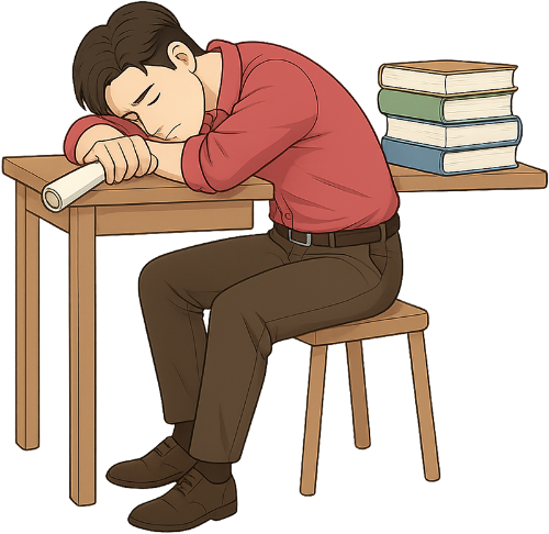 Giáo viên, ngủ gục, chàng trai, đàn ông, bàn ghế, sách, teacher, dozing off, young man, man, desk and chair, book